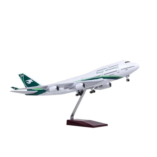 AQMUZE Miniaturmodelle Flugzeuge Maßstab 1 150 Für 747 Iraqi Aircraft Model W Light Wheel Druckgussflugzeuge Zur Sammlung Ausstellung Legierungsflugzeugen(with Light) von AQMUZE