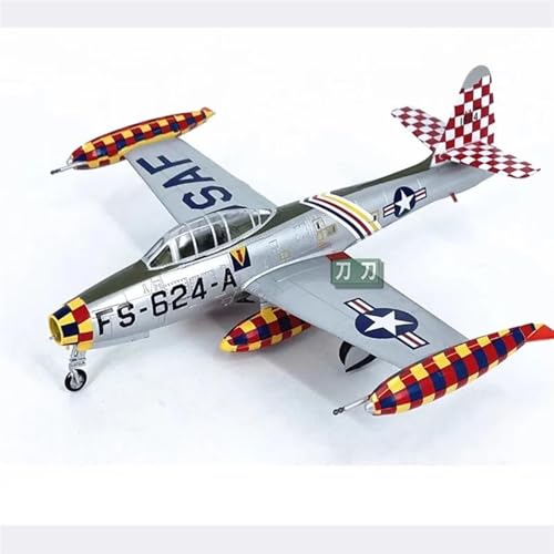 AQMUZE Miniaturmodelle Flugzeuge Maßstab 1 72 Amerikanischen F-84E Jet Fighter Kunststoff Modell Statische Dekoration Souvenir Geschenke von AQMUZE