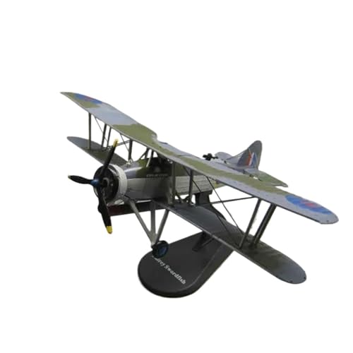 AQMUZE Miniaturmodelle Flugzeuge Maßstab 1 72 Für Die Royal Air Force Swordfish W5856 Fighter Air Force Diecast Aircraft Model Alloy Airline von AQMUZE