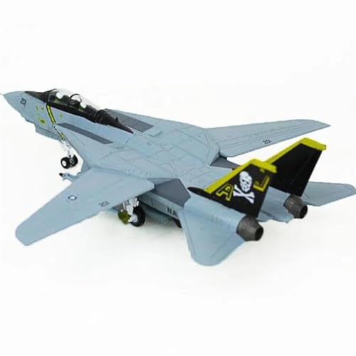 AQMUZE Miniaturmodelle Flugzeuge Militärmodelle Im Maßstab 1:100 Für F14 Tomcat F-14A/B AJ200 VF-84 Fighter Navy Army Air Force Druckguss-Flugzeugmodell von AQMUZE