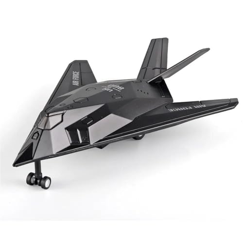 AQMUZE Miniaturmodelle Flugzeuge Militarisiertes Kampfflugzeug F-117, Spielzeug-Geschenkserie, Analoges Druckgussmodell Aus Aluminium Und Kunststoff von AQMUZE