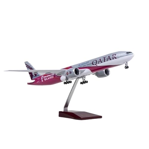 AQMUZE Miniaturmodelle Flugzeuge Modell Im Maßstab 1:157 Für EIN Passagierflugzeug Von Qatar Airways Mit Leichter Fußball-Flugzeugserie Aus Druckgussharz(Without Light) von AQMUZE