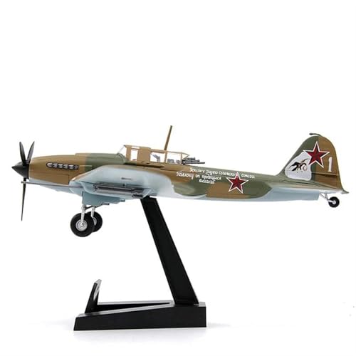 AQMUZE Miniaturmodelle Flugzeuge Sowjetischer Il-2M3-Jäger Ivan Pavlov Im Maßstab 1 72, Plastiksimulationsmodellsammlung, Geschenk Für Männer von AQMUZE
