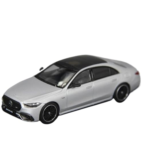 AR Box Alloy 1:64 Sportwagenmodell S-Klasse AMG 7. Generation S63e Passend Für Mercedes-Benz W223(Silber) von AQMUZE