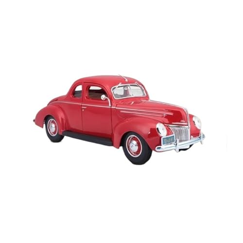 Druckguss-Modellauto Im Maßstab 1:18 Passend Für Ford 1939 Simuliertes Statisches Legierungsautomodell Weihnachten(Red) von AQMUZE