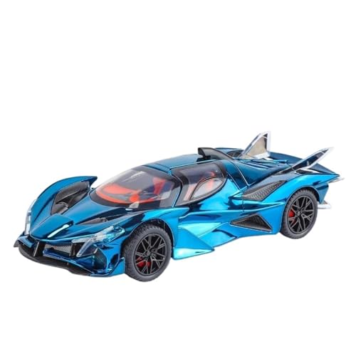 Für Apollo-Projekt EVO1:24 Legierungsdruckgussmodell Simulierter Ton Und Licht Heimdekorationsgeschenke(Blue) von AQMUZE