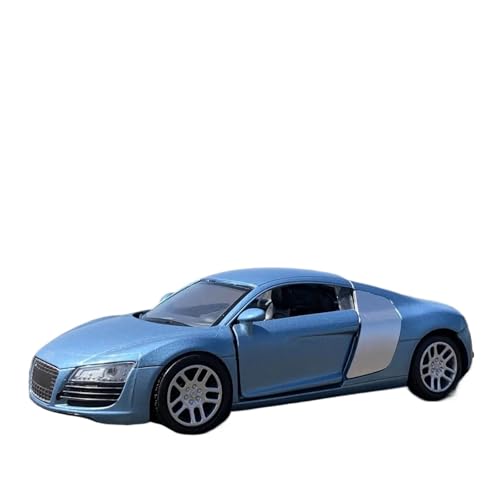 Für Audi R8 Racing Supercar 1:32 Druckgusslegierung Auto Ausstellungssammlung Modell Geschenk Gedenkdekoration 14cm(Blue) von AQMUZE