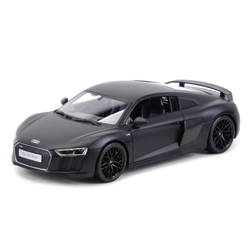 Für Audi R8 V10 1:18 Statische Druckguss Auto Modell Simulation Auto Home Collection Souvenir(Black) von AQMUZE