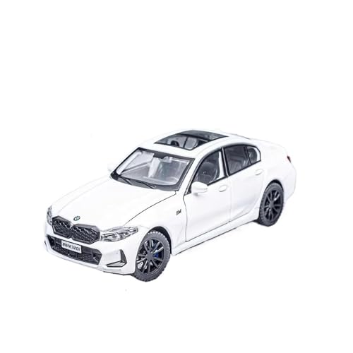 Für BMW 320i 1:32 DIE 3 G20 2023 Micro Legierung Druckguss Modell Sound Und Licht Fahrzeug(White) von AQMUZE