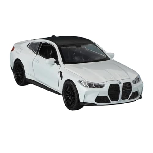 Für BMW M4 G82 Coupé 1:32 Legierung Automodell Druckguss Mock Sammlerstücke Dekorative Geschenke(White) von AQMUZE