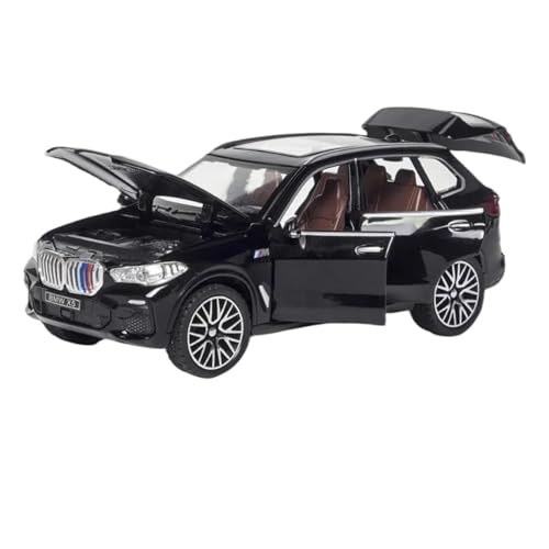 Für BMW X5 SUV 1:32 Druckguss Metall Auto Modell Sentimental Sammler Geschenk(Black) von AQMUZE