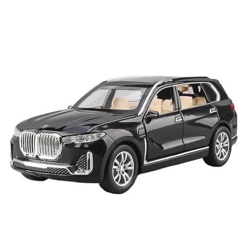 Für BMW X7 Off-Road SUV 1:32 Sport Legierung Druckguss Modell Hobby Sammlung Wohnkultur Mode Geschenke(Black) von AQMUZE