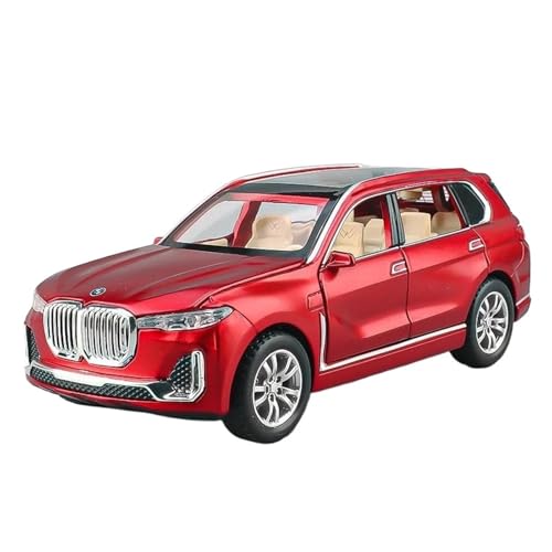 Für BMW X7 Off-Road SUV 1:32 Sport Legierung Druckguss Modell Hobby Sammlung Wohnkultur Mode Geschenke(Red) von AQMUZE