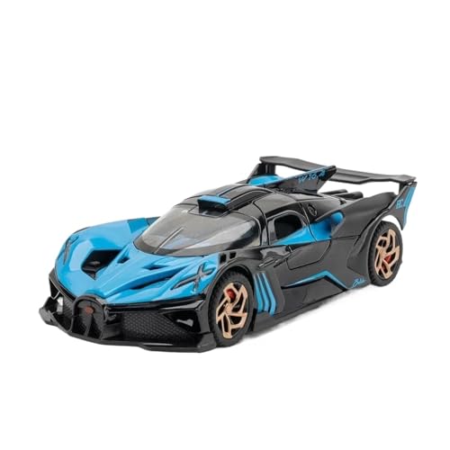 Für Bugatti Bolide 1:32 Supercar Legierung Casting Modell Simulation Sound Und Licht Auto Sound Und Licht(Blue) von AQMUZE
