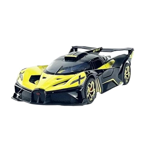 Für Bugatti Bolide GT 1:32 Metall Auto Modell Home Fashion Dekoration Geburtstag Geschenk(Yellow) von AQMUZE