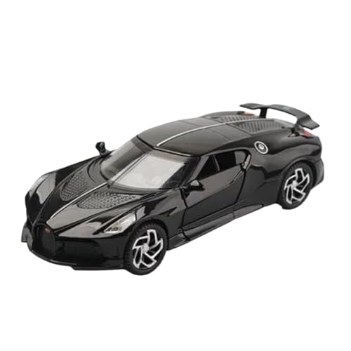 Für Bugatti Lavoiturenoire 1:32 Legierung Automodell Druckguss Simulation Sammlerstücke Dekorative Geschenke(Bright Black) von AQMUZE