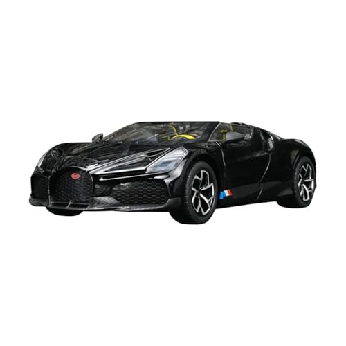 Für Bugatti Mistral 1:24 Legierung Auto Modell Ornament Super Racer Geschenk(Black) von AQMUZE