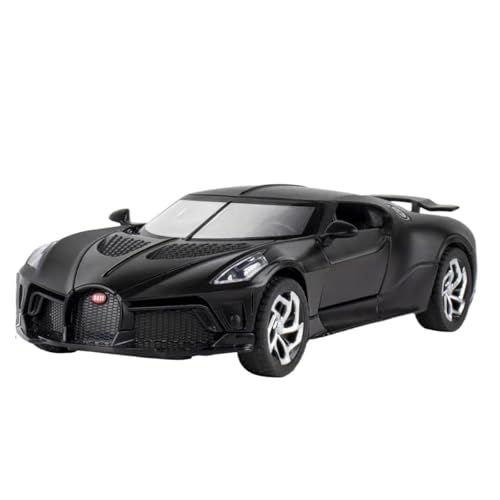 Für Bugatti Voiture Noire 1:32 Metall Automodell Statische Home Fashion Dekoration Geburtstagsgeschenk(Black) von AQMUZE