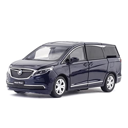 Für Buick GL8 ES Avenir 1 32 MPV Alu-Automodell Sound Und Licht 6 Türen Können Kinderspielzeug Geöffnet Werden(Blau) von AQMUZE