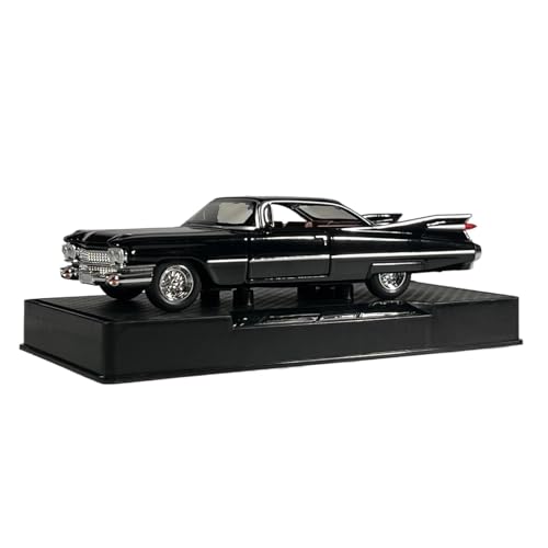 Für Cadillac Eldorado Biarritz Classic Vintage 1:32 Metallauto Sound & Licht Modell Home Fashion Dekoration Geburtstagsgeschenk(Black) von AQMUZE