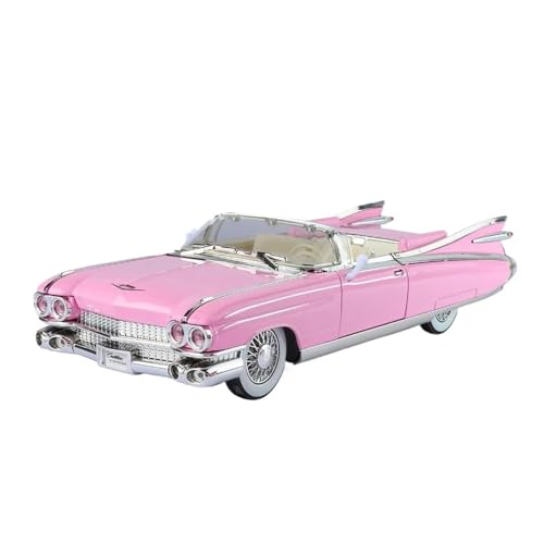 Für Cadillac Eldorado Biarritz Serie 1959 Serie 62 Luxus 1:24 Metall Auto Modell Home Fashion Dekoration Geburtstag Geschenk(Pink) von AQMUZE