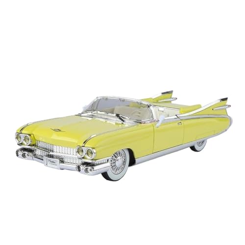Für Cadillac Eldorado Biarritz Serie 1959 Serie 62 Luxus 1:24 Metall Auto Modell Home Fashion Dekoration Geburtstag Geschenk(Yellow) von AQMUZE