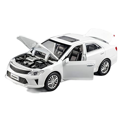 Für Camry 1 32 Alu-Druckguss-Automodell Sound Und Licht Ziehen Sammlung Kinderspielzeuggeschenk Zurück(White) von AQMUZE