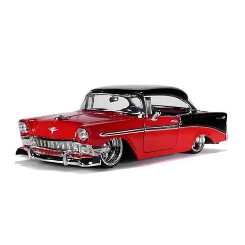 Für Chevrolet Bel AIR 1:24 KLASSISCHES Auto 1956 Miniatur DRUCKGUSS-LEGIERUNGSAUTOMODELL von AQMUZE