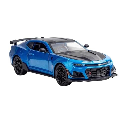 Für Chevrolet Camaro 1:24 Legierung Automodell Druckguss Beleuchtung Dekoration(Blue) von AQMUZE