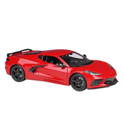 Für Chevrolet Corvette Stingray Coupé 1:18 2020 Druckgusslegierung Automodell Simulationssammlung Dekoratives Souvenir(Red) von AQMUZE