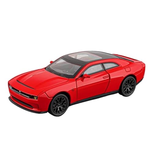 Für Dodge Challenger SRT Hellcat 1/32 Druckgusslegierung Modell Sound- Und Lichtsimulation Sammlung Gedenk(Red) von AQMUZE