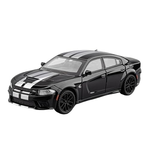 Für Dodge Charger SRT 1:32 Metall Auto Sound & Licht Modell Home Fashion Dekoration Geburtstag Geschenk(Black) von AQMUZE