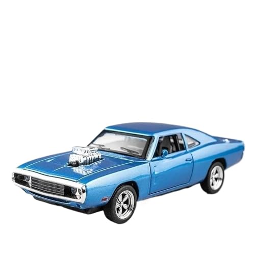 Für Dodge Charger1970er Jahre 1:32 Aleación Modelo Coche Deportivo Coche De Lujo Sonido Y Luz Boomerang Regalo Recomendado(Blue) von AQMUZE