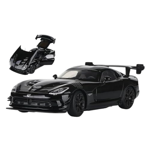 Für Dodge Viper 1:32 Legierung Automodell Simuliert Metall Geschenk Sound Und Licht(Black) von AQMUZE
