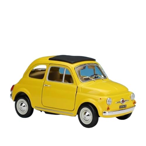 Für FIAT Punto EVO 500F 1965 1:24 Legierung Automodell Druckguss Analog Sound Und Licht Geschenke von AQMUZE