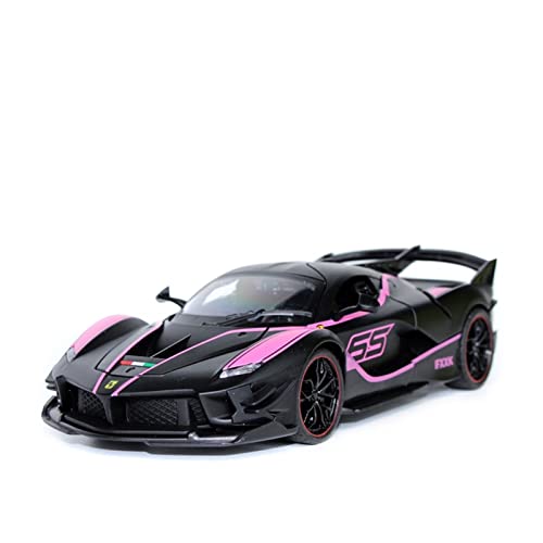 Für Ferrari FXX K 1 24 Alu-Supercar-Modell Metalldruckguss Spielzeugdekoration Kindergeschenk Zurückziehen(Schwarz) von AQMUZE