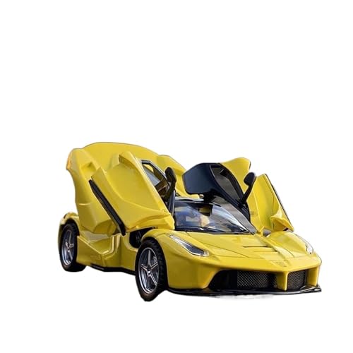 Für Ferrari Laferrari 1:32 Druckguss-Legierung Modell Sound & Licht Simulation Sammlung Gedenk(Yellow) von AQMUZE