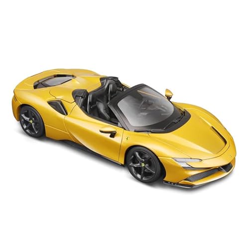 Für Ferrari SF90 Spider Gold 1:18 Druckguss-Autosammlungsmodell Statische Simulation Eines Sportwagens von AQMUZE