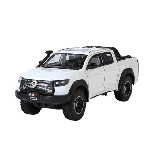 Für Great Wall Motor POER Pickup 1:24 Legierung Automodell Simuliert Metall Geschenk Sound Und Licht(Yellow) von AQMUZE
