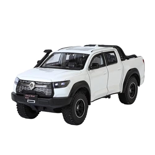 Für Great Wall Motor POER Pickup 1:24 Metall Auto Modell Home Fashion Dekoration Geburtstag Geschenk(White) von AQMUZE