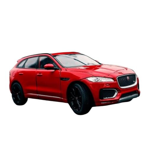 Für Jaguar F-PACE 1:24 SUV Legierung Automodell Miniatur Druckguss Fahrzeug Sammlung Dekoration(Red) von AQMUZE