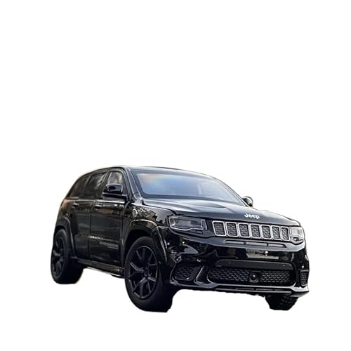 Für Jeep Grand Cherokee 1:32 Legierungsauto Geformtes Druckguss-Dirtbike-Metallautomodell Simulation Der Sound- Und Lichtsammlung(Black) von AQMUZE