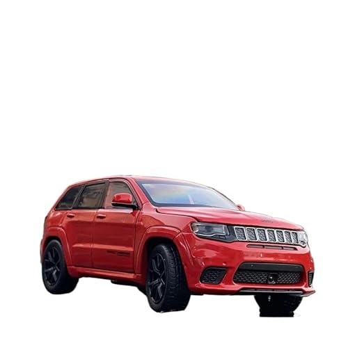 Für Jeep Grand Cherokee 1:32 Legierungsauto Geformtes Druckguss-Dirtbike-Metallautomodell Simulation Der Sound- Und Lichtsammlung(Red) von AQMUZE