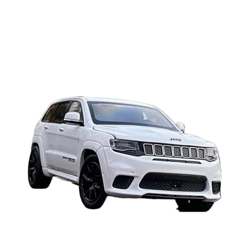 Für Jeep Grand Cherokee 1:32 Legierungsauto Geformtes Druckguss-Dirtbike-Metallautomodell Simulation Der Sound- Und Lichtsammlung(White) von AQMUZE