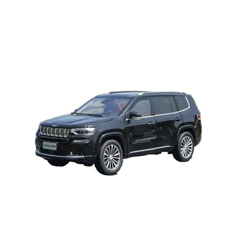Für Jeep Grand Commander SUV 1:18 Legierung Automodell Druckguss Metall Dirt Bike Auto Simulation Geschenk Dekoration(Black) von AQMUZE