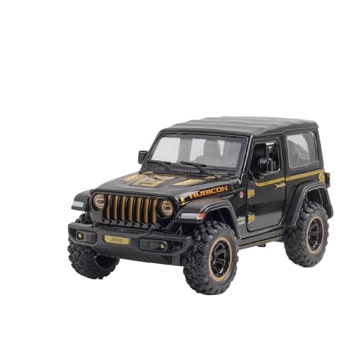 Für Jeep Wrangler Rubicon 1:32 Offroad-Legierungsmodell Aus Druckgussmetallguss Mit Sound Und Licht(Black) von AQMUZE