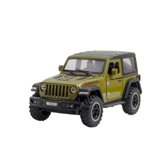 Für Jeep Wrangler Rubicon 1:32 Offroad-Legierungsmodell Aus Druckgussmetallguss Mit Sound Und Licht(Green) von AQMUZE