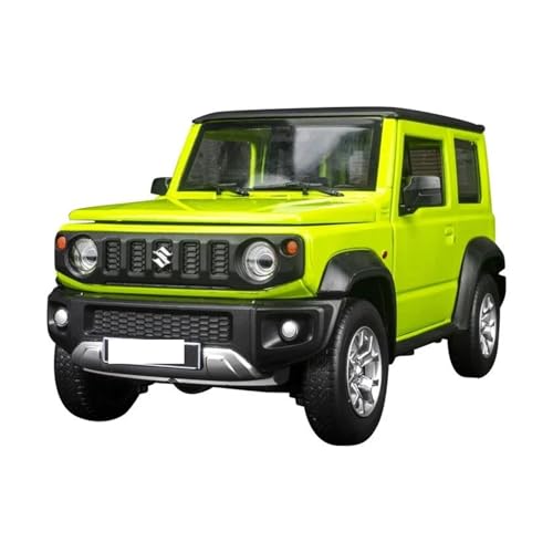 Für Jimny SUV 1:18 Miniatur-Druckguss-Legierung Automodell Radlenkung Sound Und Licht Sammlung Geschenke(Green) von AQMUZE