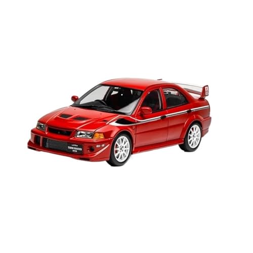 Für Lancer Evolution VI (6,5) 1/18 Statische Legierung Druckguss Auto Form Urlaub Geschenk Simulation(Red) von AQMUZE