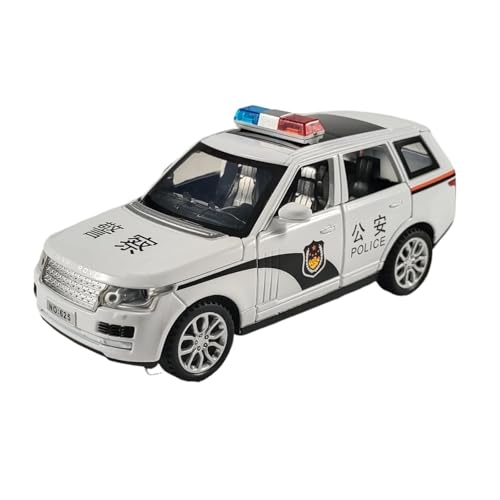 Für Land Rover Range Rover Polizei SUV Off-Road 1:32 Metall Automodell Statische Home Fashion Dekoration Geburtstagsgeschenk von AQMUZE